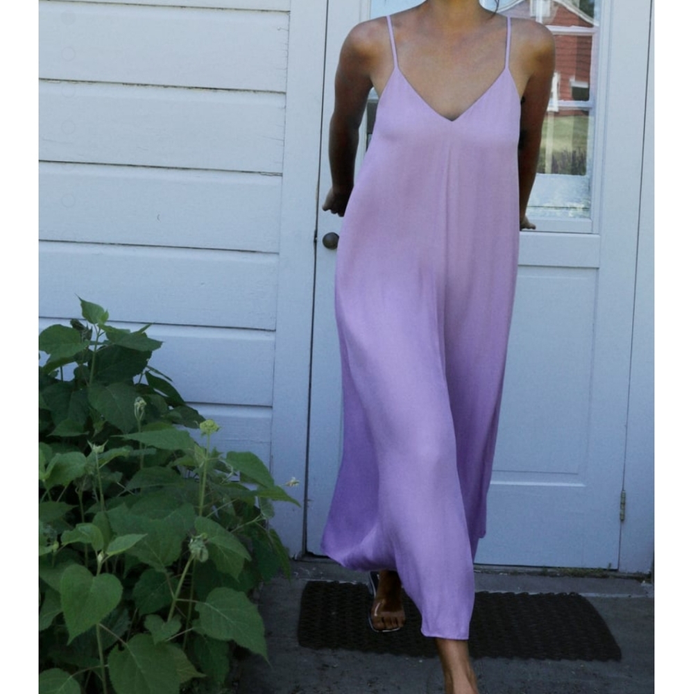 🔥NWT ZARA VOLUMINOUS STAIN EFFECT DRESS